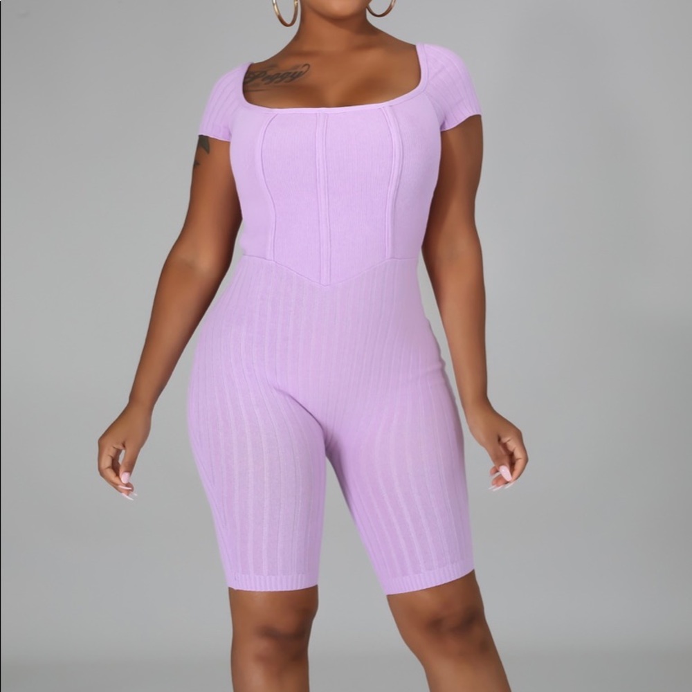 PRETTY LILAC ROMPER - Picture 2 of 4